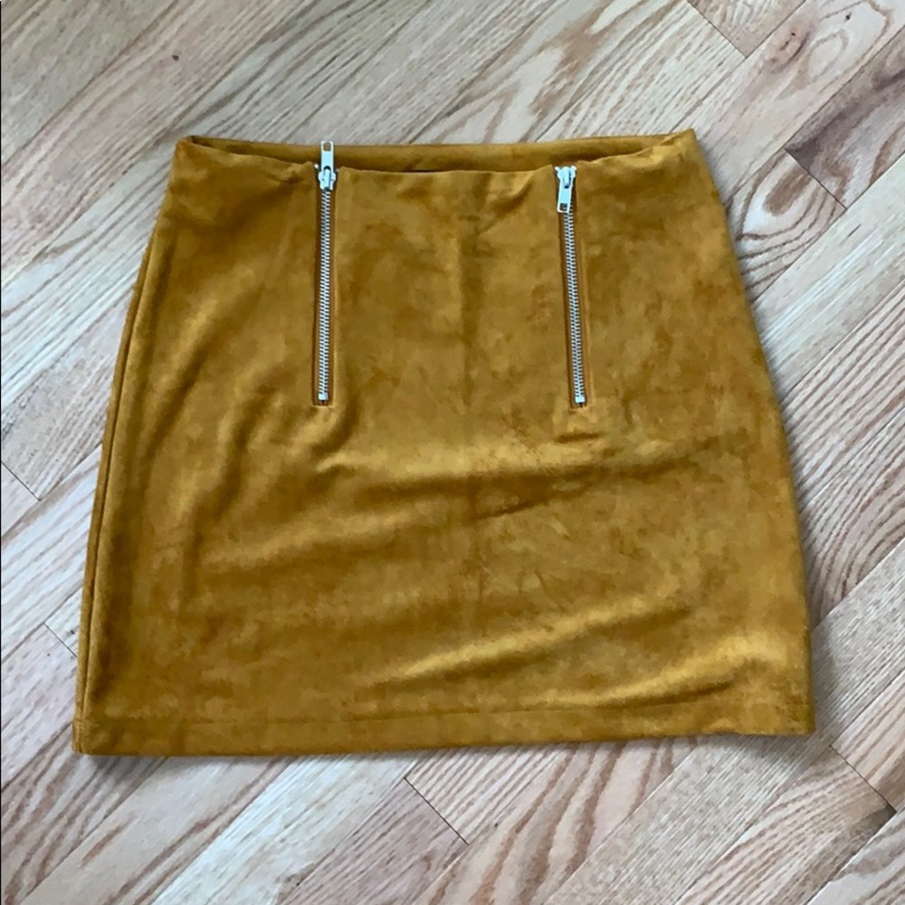 Faux Sued skirt
